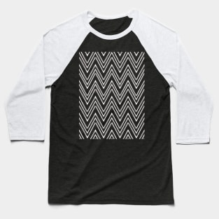 Geometric triangle and line zigzag pattern Baseball T-Shirt